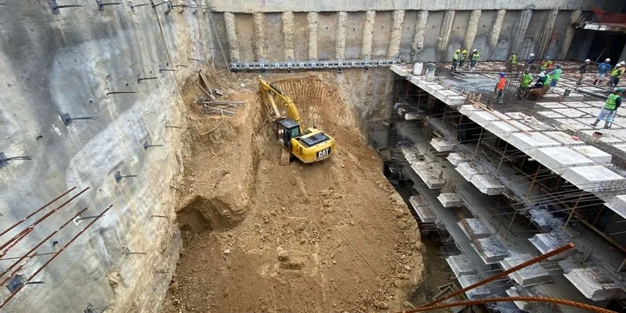 Conception géotechnique des excavations profondes à Bourges