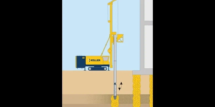 Conception de vibrocompactage pour sols compressibles à Bourges